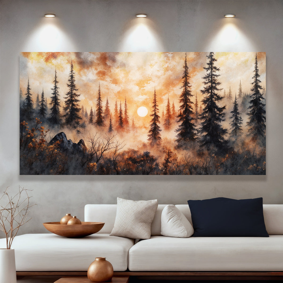 Rustic Forest Sunset