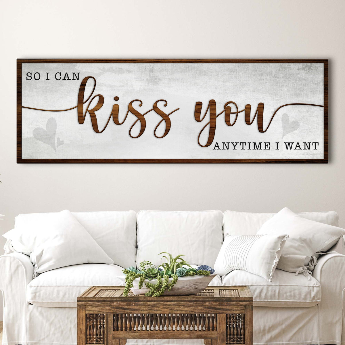 Kiss You Anytime Bedroom Sign
