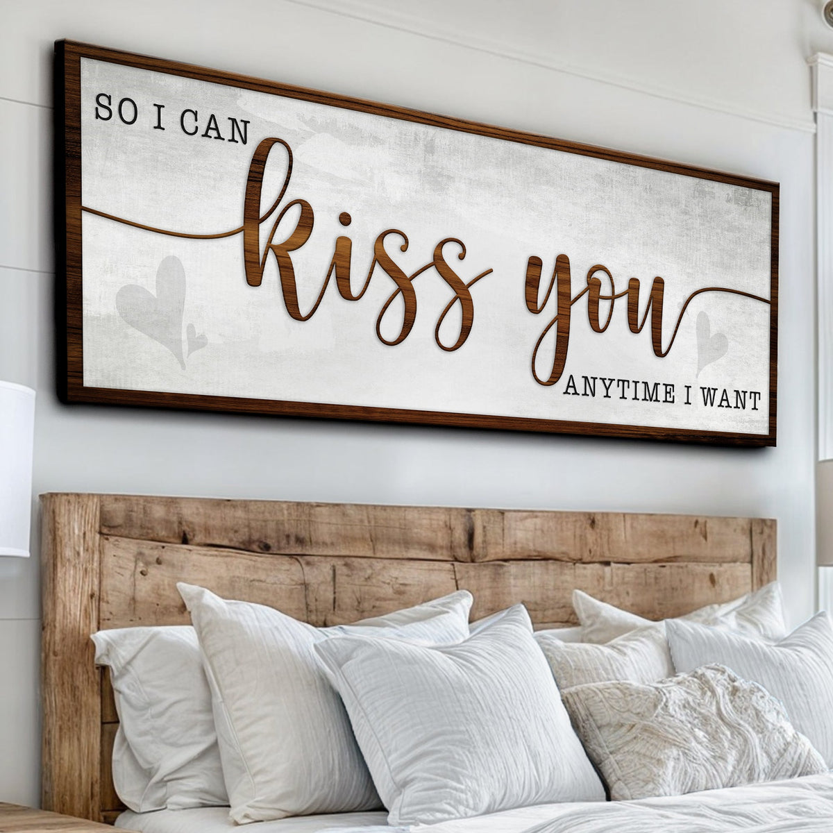 Kiss You Anytime Bedroom Sign