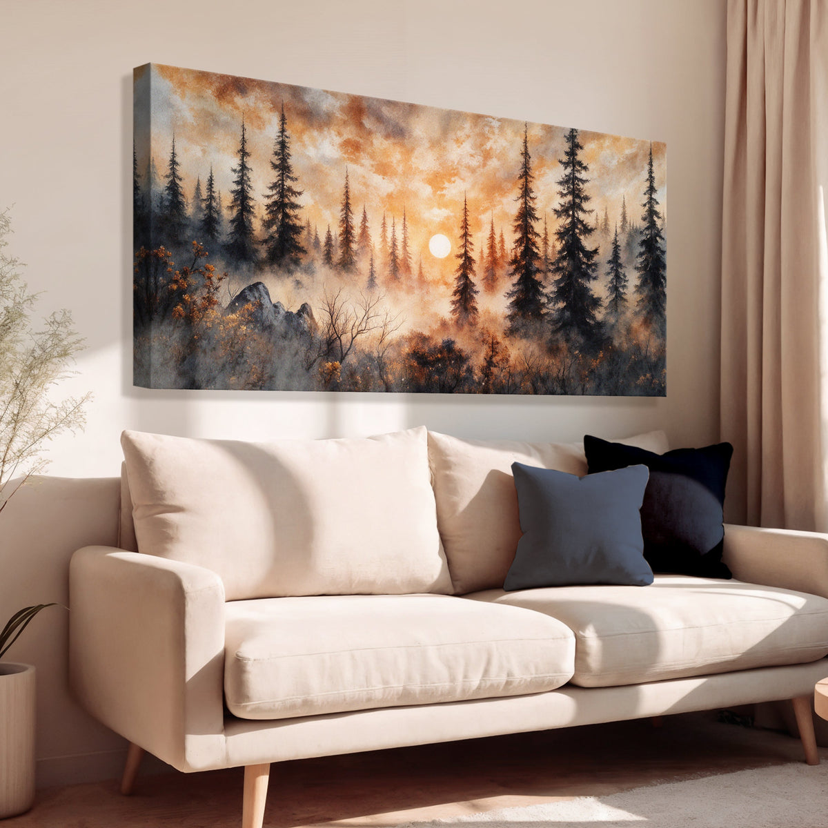 Rustic Forest Sunset