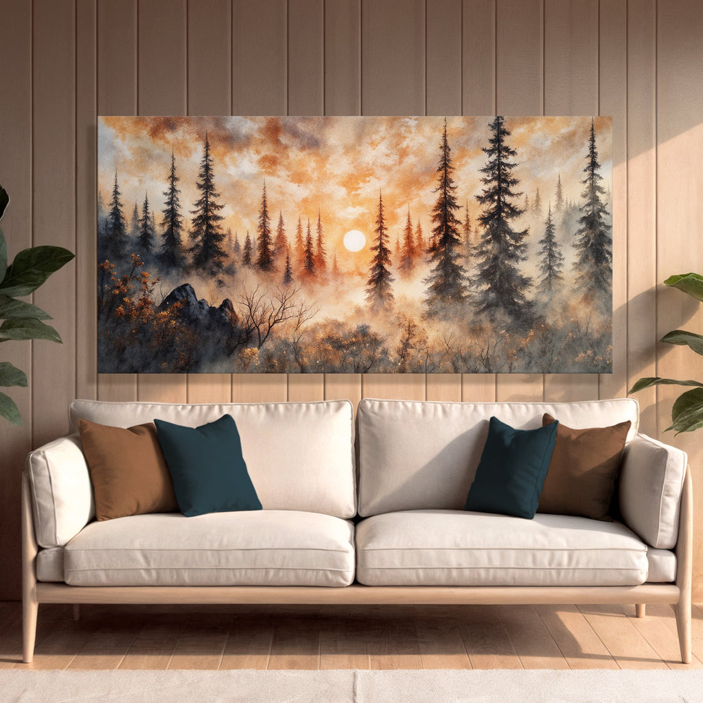 Rustic Forest Sunset