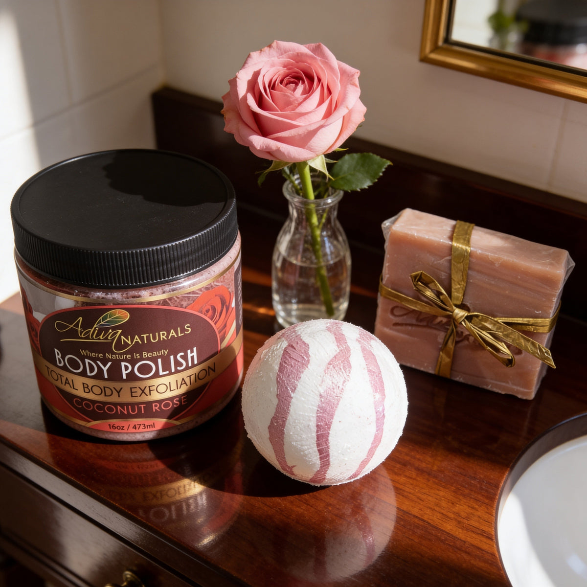 Coconut Rose Body Care Set