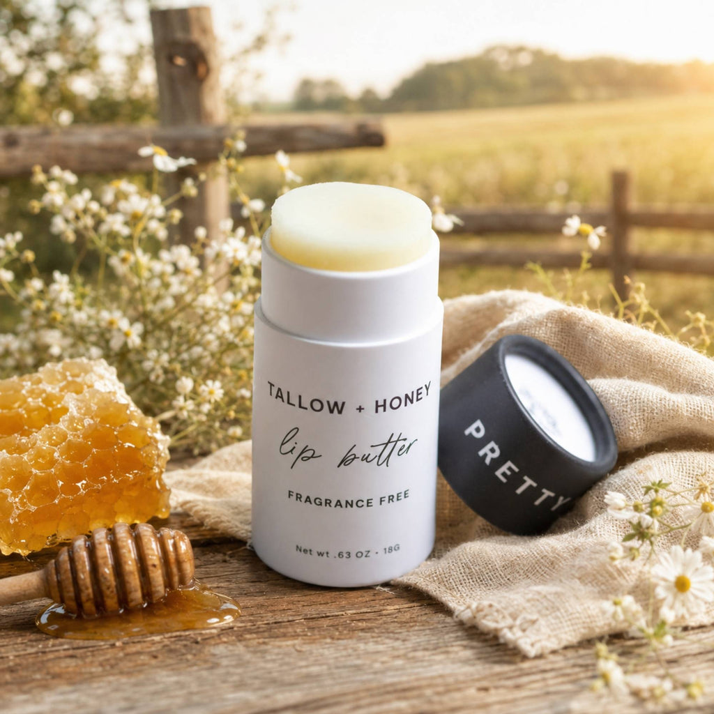 Tallow + Honey Lip Butter
