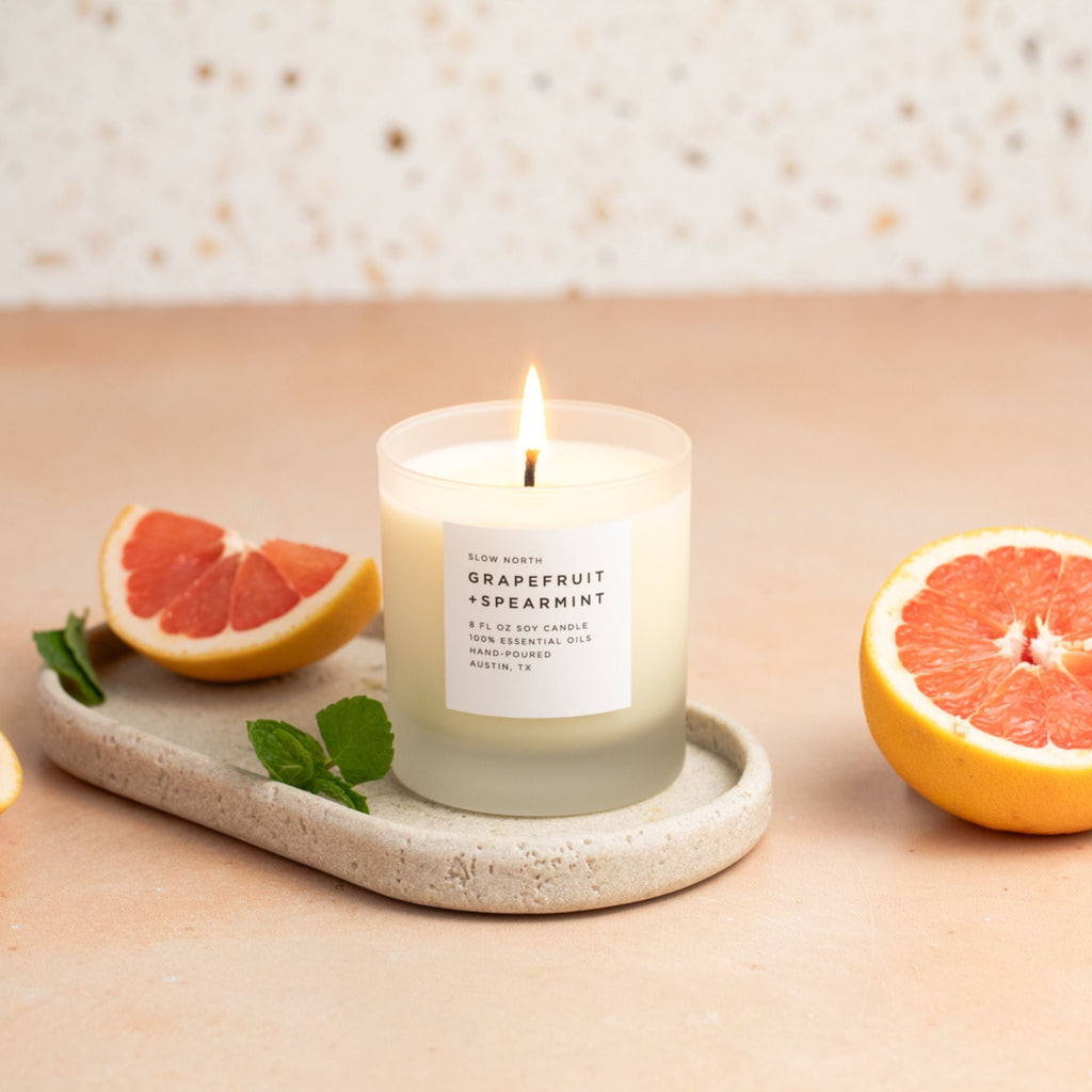Grapefruit + Spearmint Candle