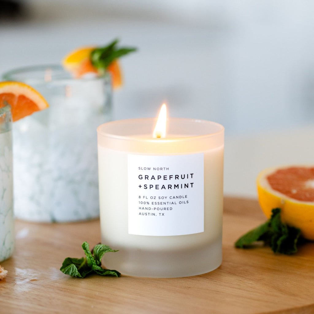 Grapefruit + Spearmint Candle