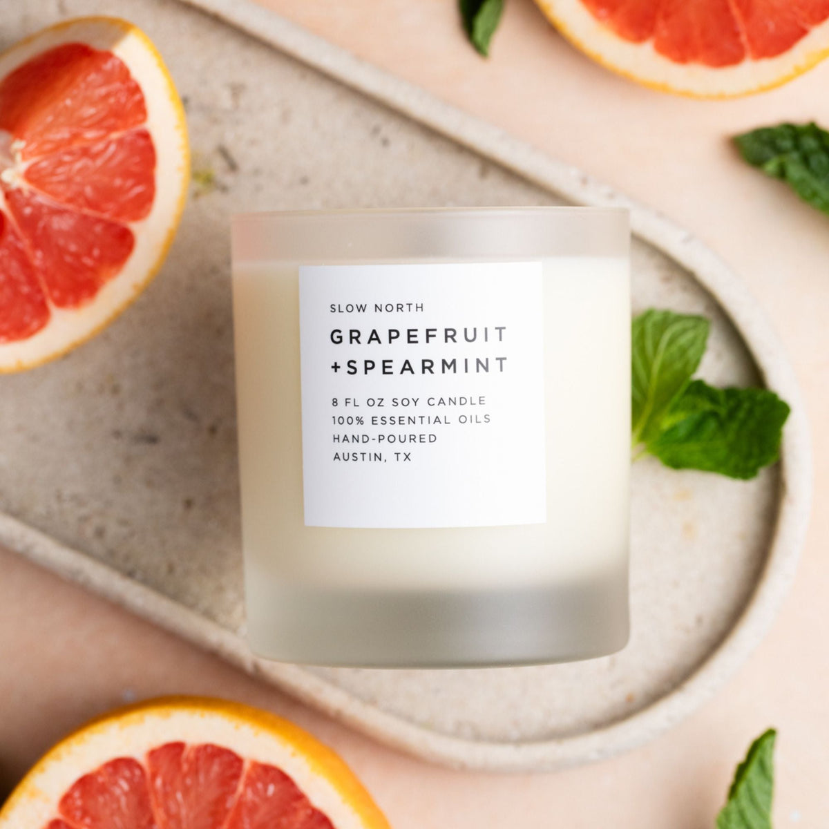 Grapefruit + Spearmint Candle