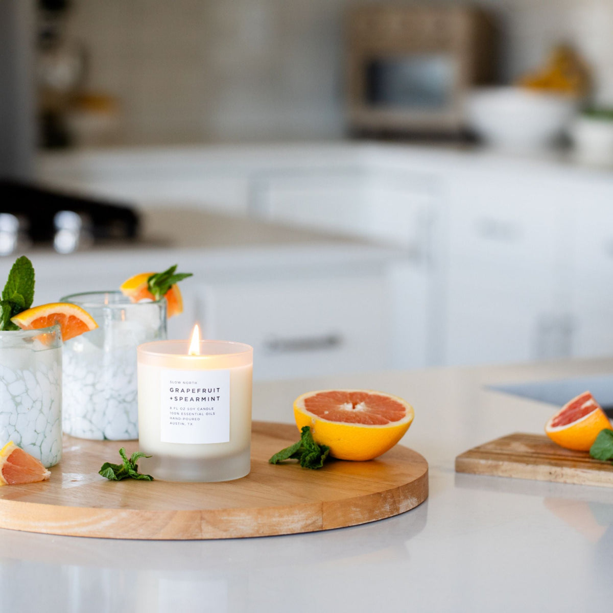 Grapefruit + Spearmint Candle