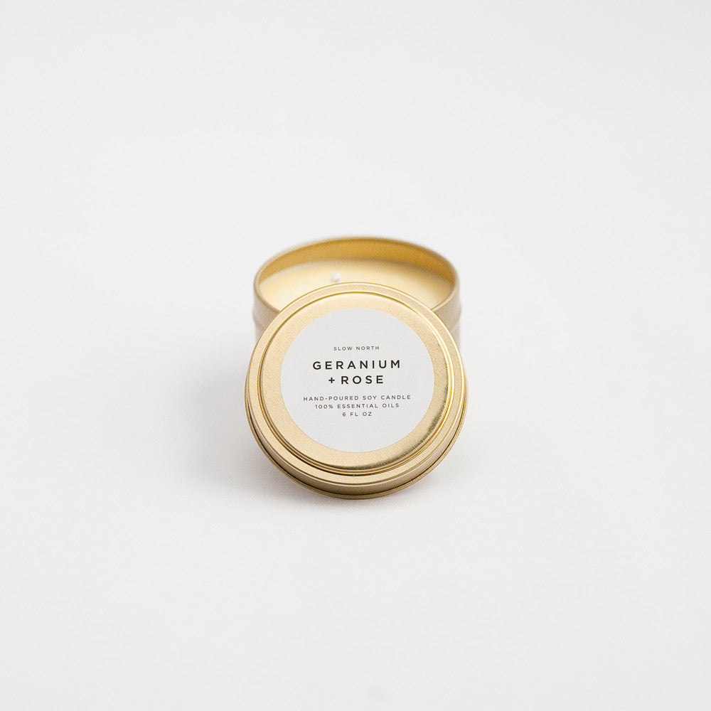 Springtime Geranium Soy Candle
