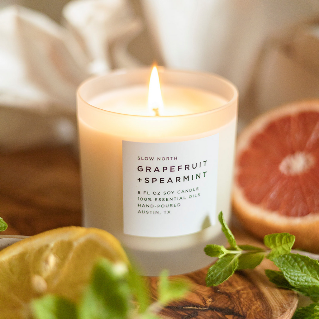 Grapefruit + Spearmint Candle