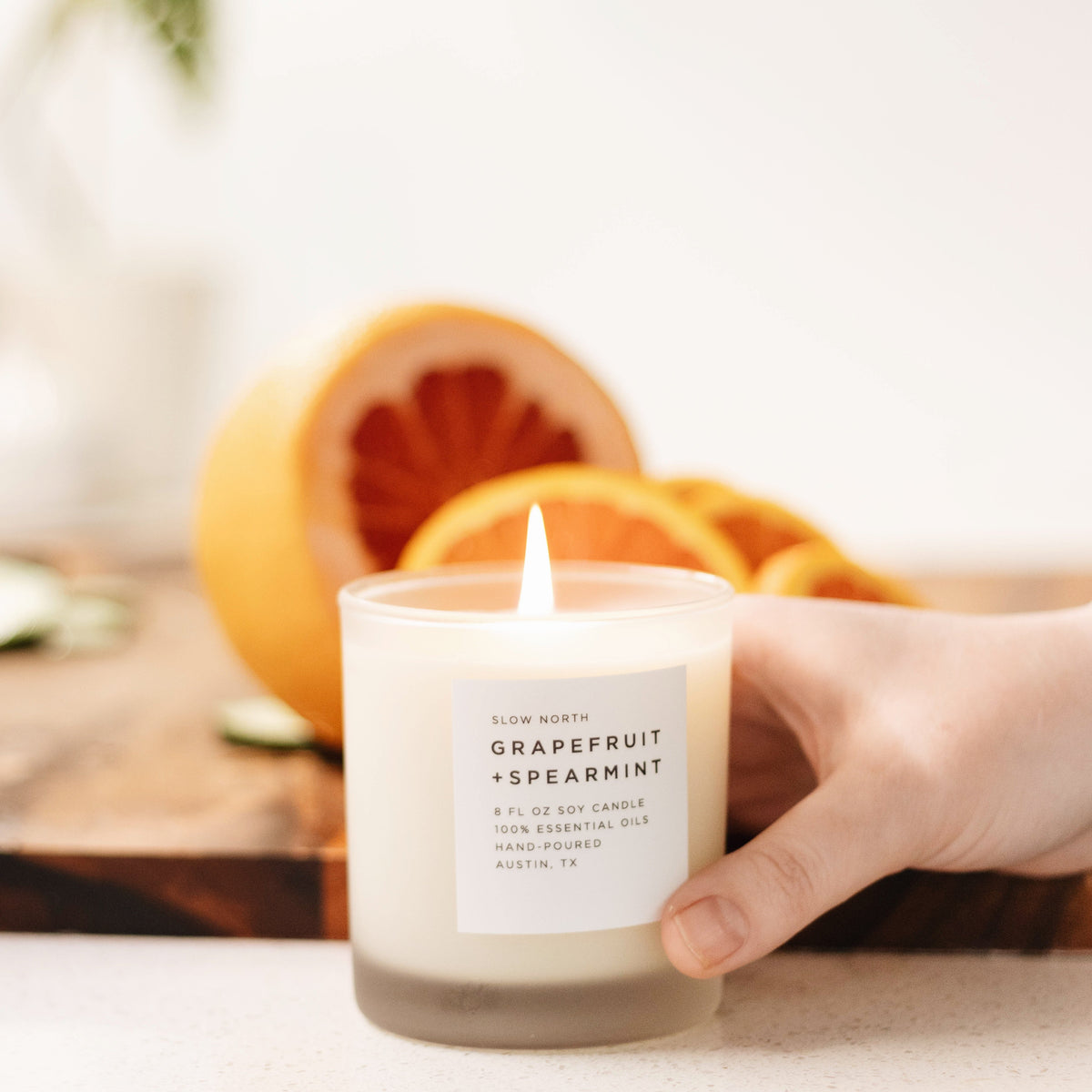 Grapefruit + Spearmint Candle