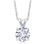 Moissanite Solitaire Pendant Necklace