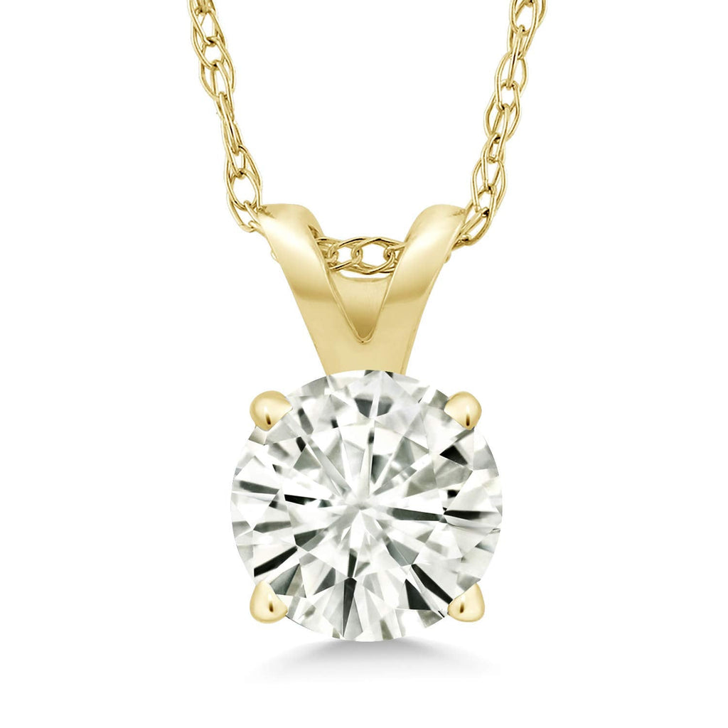 Moissanite Solitaire Pendant Necklace