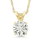 Moissanite Solitaire Pendant Necklace