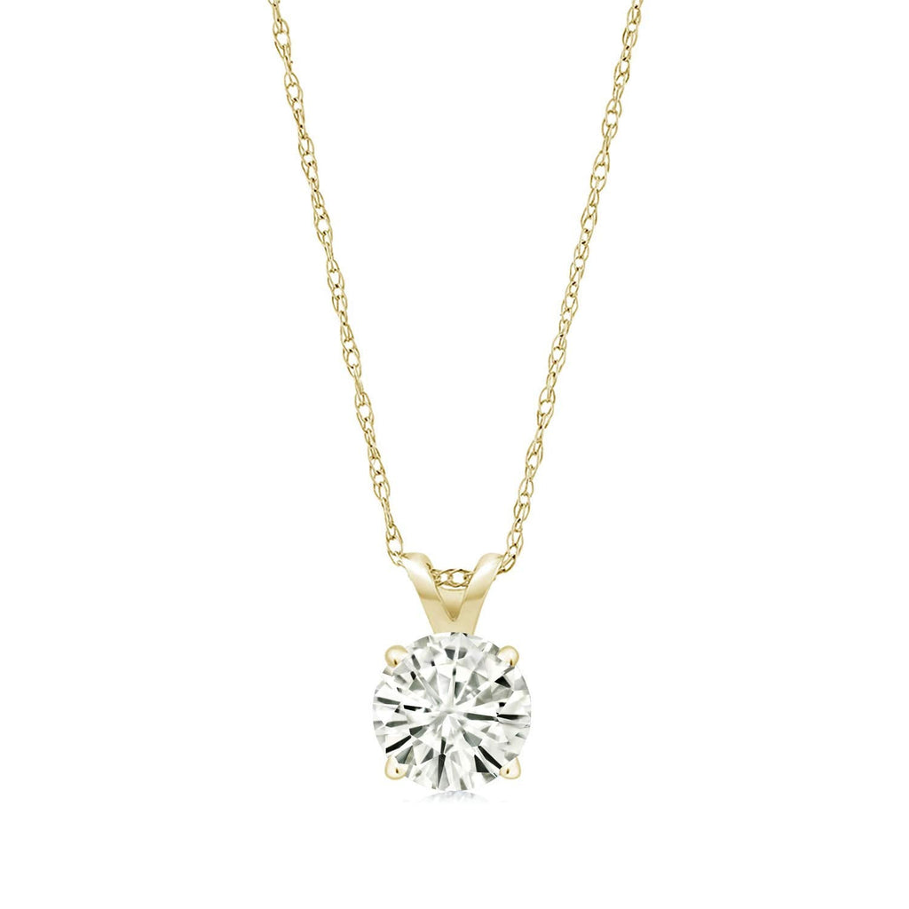 Moissanite Solitaire Pendant Necklace
