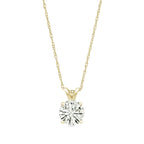 Moissanite Solitaire Pendant Necklace