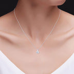 Moissanite Solitaire Pendant Necklace
