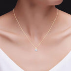 Moissanite Solitaire Pendant Necklace