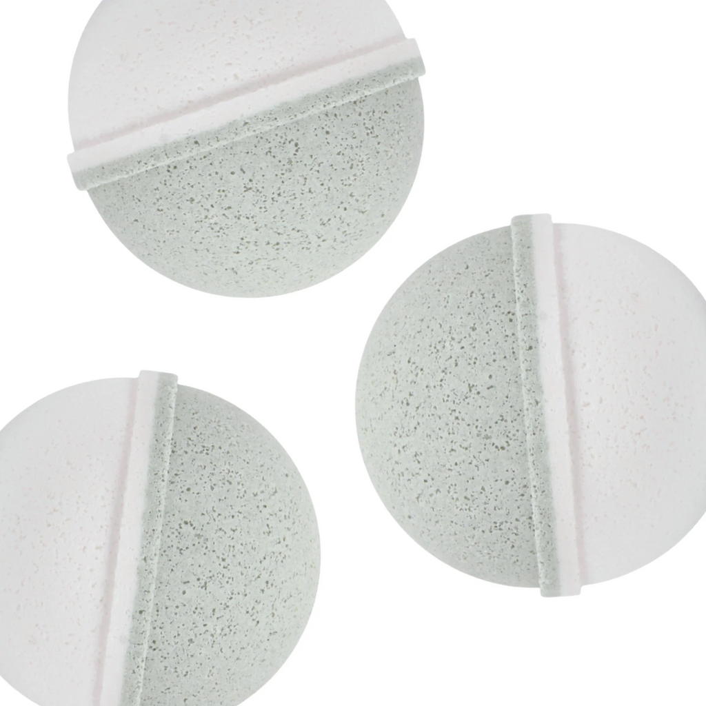 Peppermint + Tea Tree Bath Bombs (Set of 3)