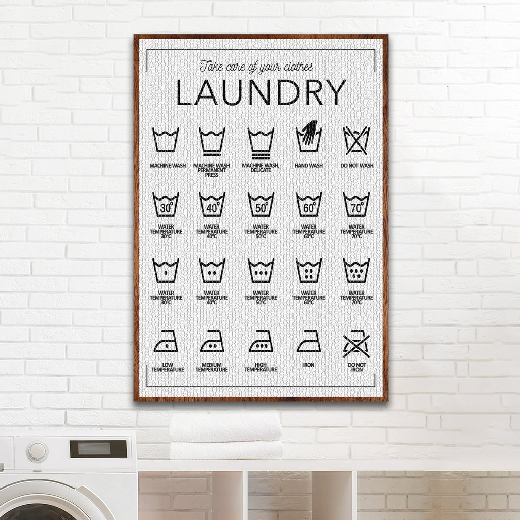 Laundry Symbols Sign