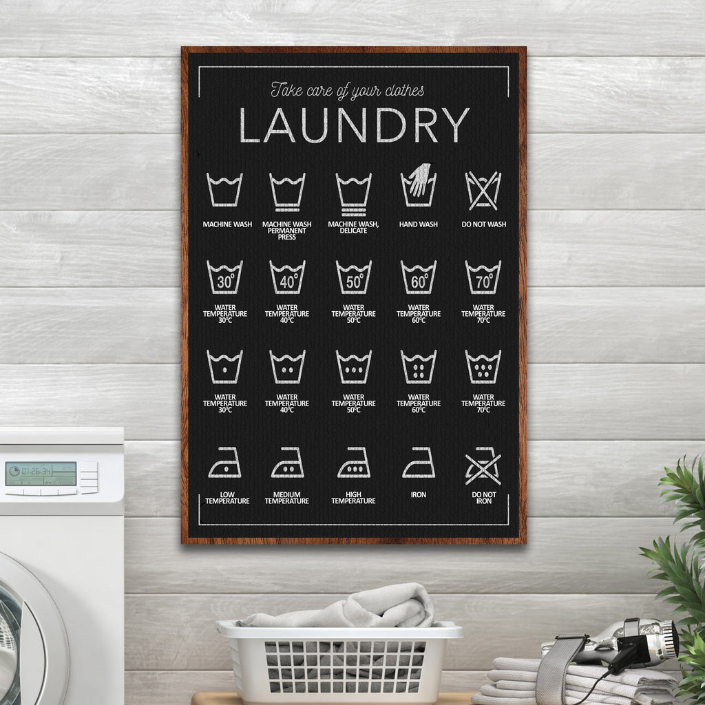 Laundry Symbols Sign