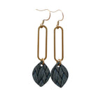 Woven Olive Earrings